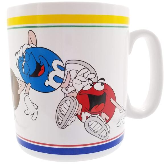 Vintage M&M's World Extra Large Mug 1997 Laughing It Up 26oz Jumbo Coffee Cup - Picture 2 of 8